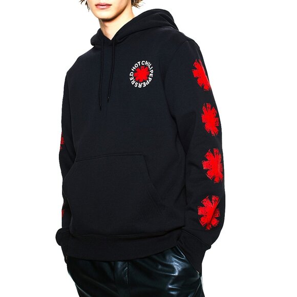Red Hot Chili Peppers Asterisk Logo punk rock HM Official Hoodie L NWT - Picture 2 of 7